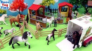 Schleich Horse Stall Playset - Toys Video