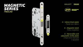 JNF FREELINE Magnetic mortise door lock