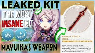 HUGE LEAKS !! CITLALI'S LEAKED KIT | MAVUIKA'S WEAPON DETAILS - Genshin Impact