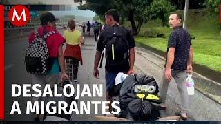 Comunidad de migrantes venezolanos son desalojados tras denuncias de vecinos en Chiapas