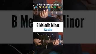 B Melodic Minor Scale | Guitar Scales for Beginners | Guitar Theory with Aman Verma #learnguitar