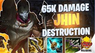 WILD RIFT | 65K DAMAGE JHIN DESTRUCTION! | Challenger Jhin Gameplay | Guide & Build