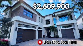 NEW HOME TOUR IN LOTUS EDGE BOCA RATON FLORIDA | SANTORINI MODEL FOR $2M+ | BOCA RATON REALTOR