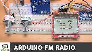 Arduino FM Radio Project with TEA5767 and a Nokia 5110 LCD display 