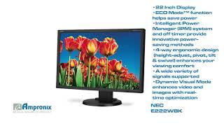 NEC E222W BK Widescreen Monitor Screen Sales | Service | Repair | Exchange | Replacement