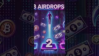 TOP 3 airdrops that can bring you from $1000 to $5000! No investments!!! #crypto #airdrops