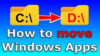 How to move Apps in Windows to another drive