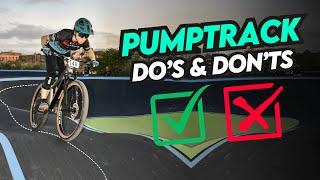 Pump Tracks: How to Pump on a Mountain Bike - Pumptrack Tutorial + Common Errors