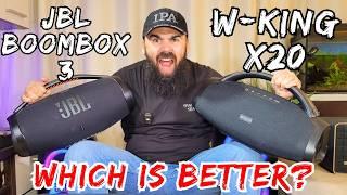 Which is louder? JBL Boombox 3 VS W-KING X20 Cross-Comparison Review