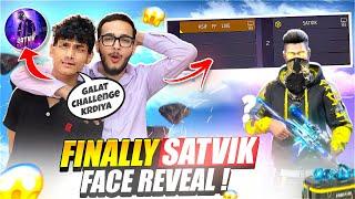 Satvik Ko Challenge Krdiya Face Reveal Ke Liye  @satvik  Fake Voice & Face "EXPOSED" Free Fire