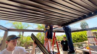 Domi 12 X 16 Pergola With Louvers Assembly And Setup