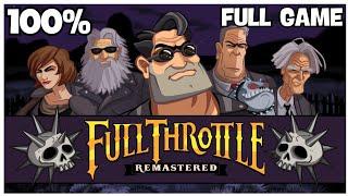 Full Throttle Remastered 100% Full Gameplay Walkthrough + All Achievements (No Commentary)