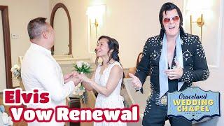 Rick & Christina's Elvis Vow Renewal in Las Vegas | Graceland Chapel