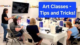 How My Live Fluid Art Classes Went + Tips and Tricks For Doing Your Own!