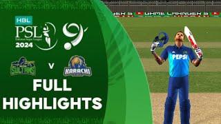 Multan sultan vs Karachi king PSL 9 highlights|| Game changer 5 game play||HE_1919_YT#trending#viral