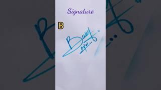 Creative style B signature #howtosign #calligraphyart #short
