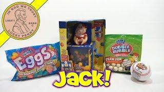 Dubble Bubble Collection - Jack In The Box Gumball Dispenser, Baseball & Egg Shaped Bubble Gum