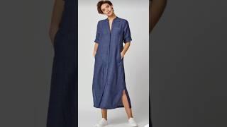 편한데 세련된 청 데님 원피스, 찾고 있었죠? #중년패션 #50대여성옷 #중년패션코디 #мода #fashion