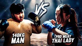 2B Gamer Vs Rajina ||Real Muay Thai Fight || MOTEY Bhai Lai Dhaldiye