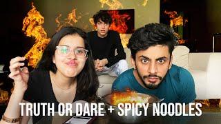 TRUTH or DARE with *EXTREMELY SPICY* Ramen Challenge | @TheTaneeshow @Archit