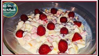 Refrashing Fruit Cream I 5 MINUTES DESSERT No Cooking Required | Super Easy and Taste Delicious