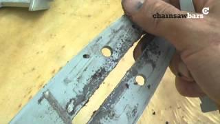 chainsawbars.co.uk - bar maintenance and rim change on Husqvarna 390XP