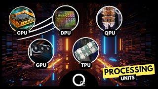 CPU vs GPU vs DPU vs TPU vs QPU Differences | A Quantumfy Review