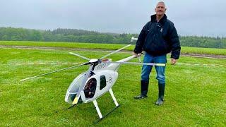 Stefan Witte with his Full Carbon XL RC Hughes 500 E from Witte Helicopter | spectacular flight