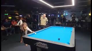 You won’t believe the ending! Magician Efren Reyes vs Striking Viking Ewa Laurence in Scotch Doubles