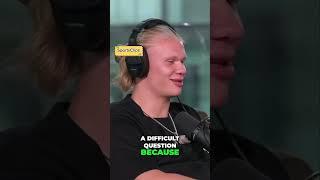 Erling Haaland on being famous  #sports #football #viral #interview #podcast #haaland #loganpaul