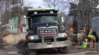 Mack Granite Dumping