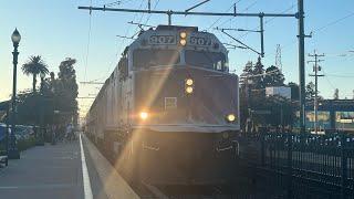 Evening Railfanning Burlingame Station from 9/20/24 FT:Caltrain,Stadler EMU and JPBX907