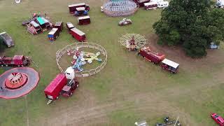 Shrewsbury steam rally from the air