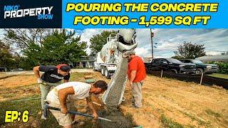 Pouring the Concrete Footing on My 1,599 SQ FT Home | Building A $350,000 Custom House | Episode 6