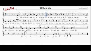 Hallelujah - Leonard Cohen - Karaoke - Flauto dolce - Note - Spartito - Canto - Instrumental