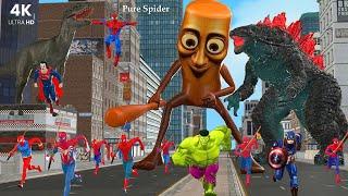 Siêu nhân nhệnSPIDER-MAN 4 : NEW HOME ️SPIDER-MAN Takes On SQUID GAME in 2025| SUPERMAN - GODZILLA