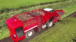 Brand new Vervaet Q-616 harvester taking to the field for the first time