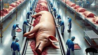 Amazing High-Tech Pig Slaughterhouse | Explore modern technology livestock and processing plant