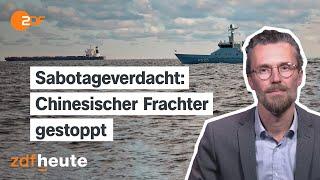 Sabotage an Unterwasserkabeln? Wie die maritime Infrastruktur geschützt werden kann | ZDFheute live