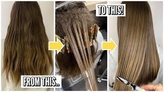 Summer BRONDE highlight refresh, using Pravana Chromasilk permanent hair color...just 15 FOILS!