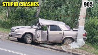 Stupid crashes 905 July 2024 car crash compilation