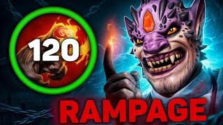 +120 Stacks Finger Of Death Lion One Shot  104 Kills + x2 Rampage | Dota 2 Gameplay