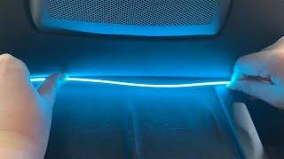 Tesla Model 3 and Y: Front Console Light Strip Install