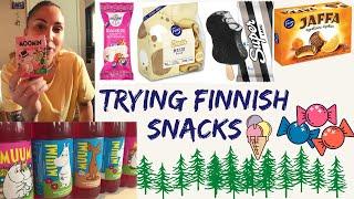 Trying Finnish Snacks: Taste Test VLOG