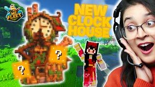 I Built Clock House With Secret Million Dollar Hall in MCFleet! 
