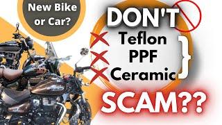 Paint protection film (PPF) vs Ceramic vs Teflon | New Bike or car? Classic 350 | CB 350