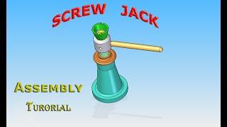 Screw Jack Assembly  tutorial  |Solid Edge  | in  Kannada | ಸಾಲಿಡ್ ಎಡ್ಜ್ ಕನ್ನಡ-ಸಂಚಿಕೆ-24