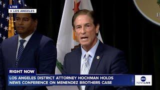 LIVE: Los Angeles DA holds news conference on Menendez brothers case