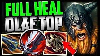 FULL HEAL OLAF CAN'T BE STOPPED (INSTANTLY HEAL) - How to Play Olaf & Carry S14 League of Legends