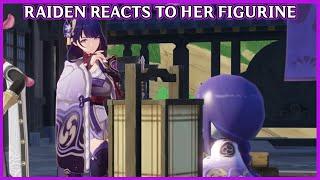 Raiden Shogun reacts to her own figurine - Genshin Impact 2.6